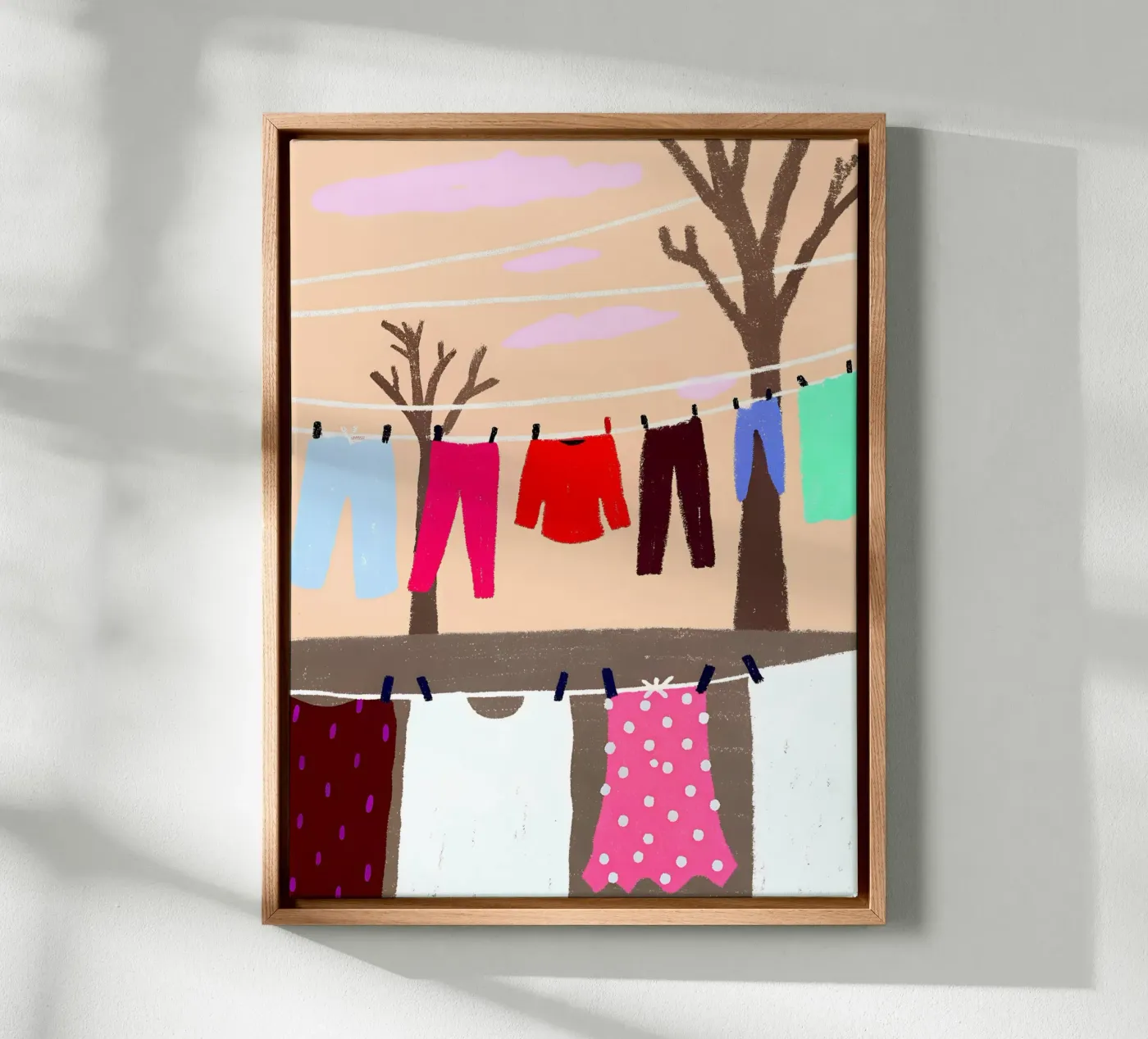 Drying Clothes canvas by PERSONAL TOUCH