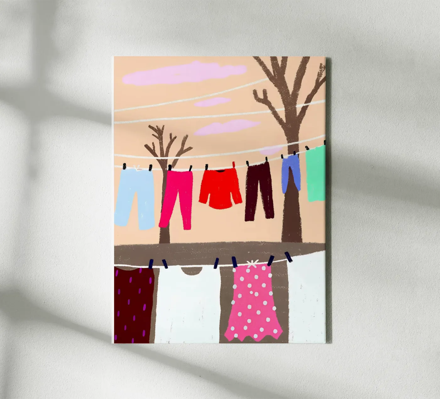 Drying Clothes canvas by PERSONAL TOUCH