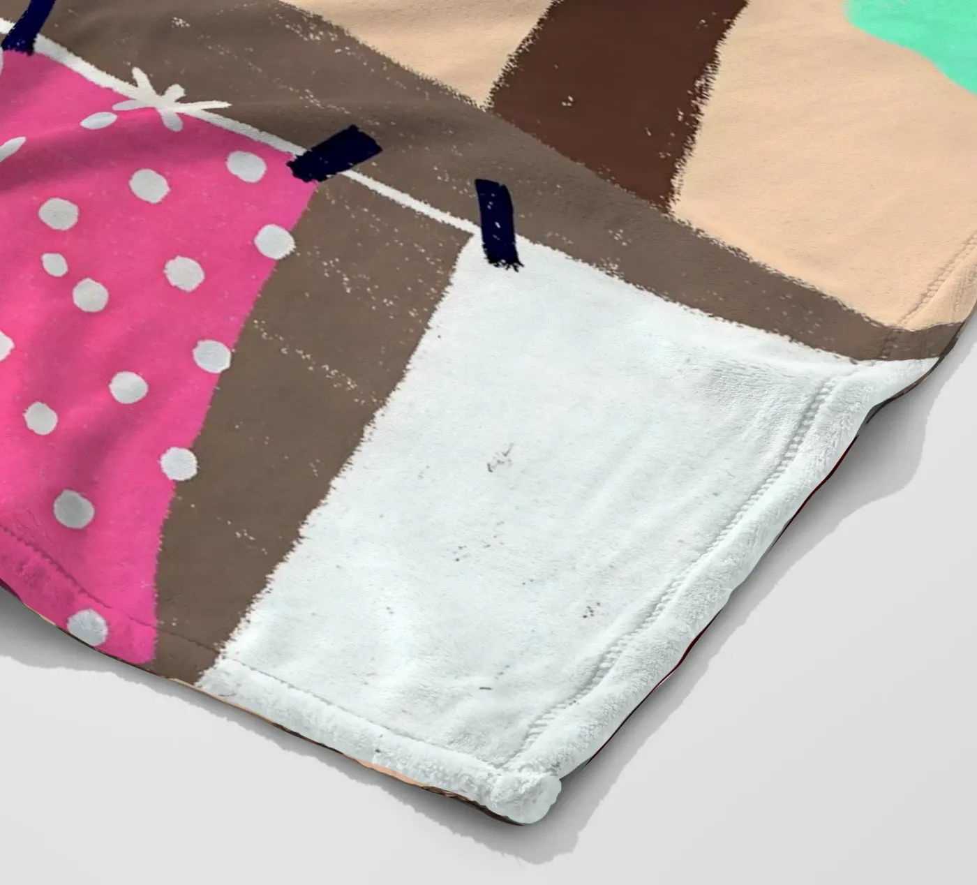 Drying Clothes fleece blanket by PERSONAL TOUCH