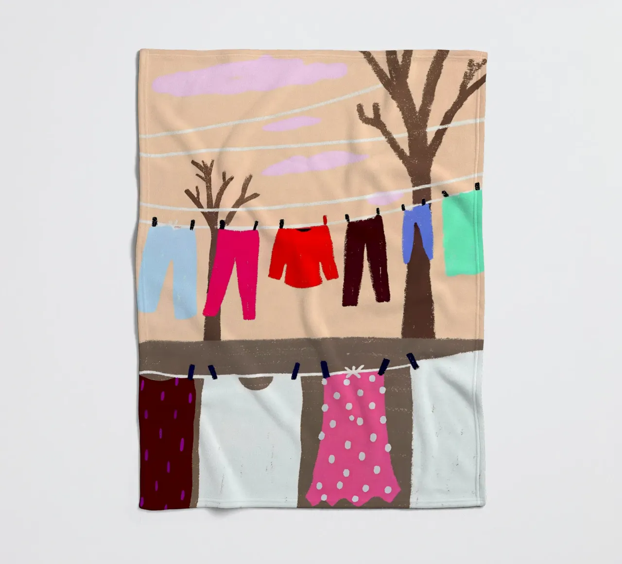 Wäsche trocknen Fleecedecke von PERSONAL TOUCH