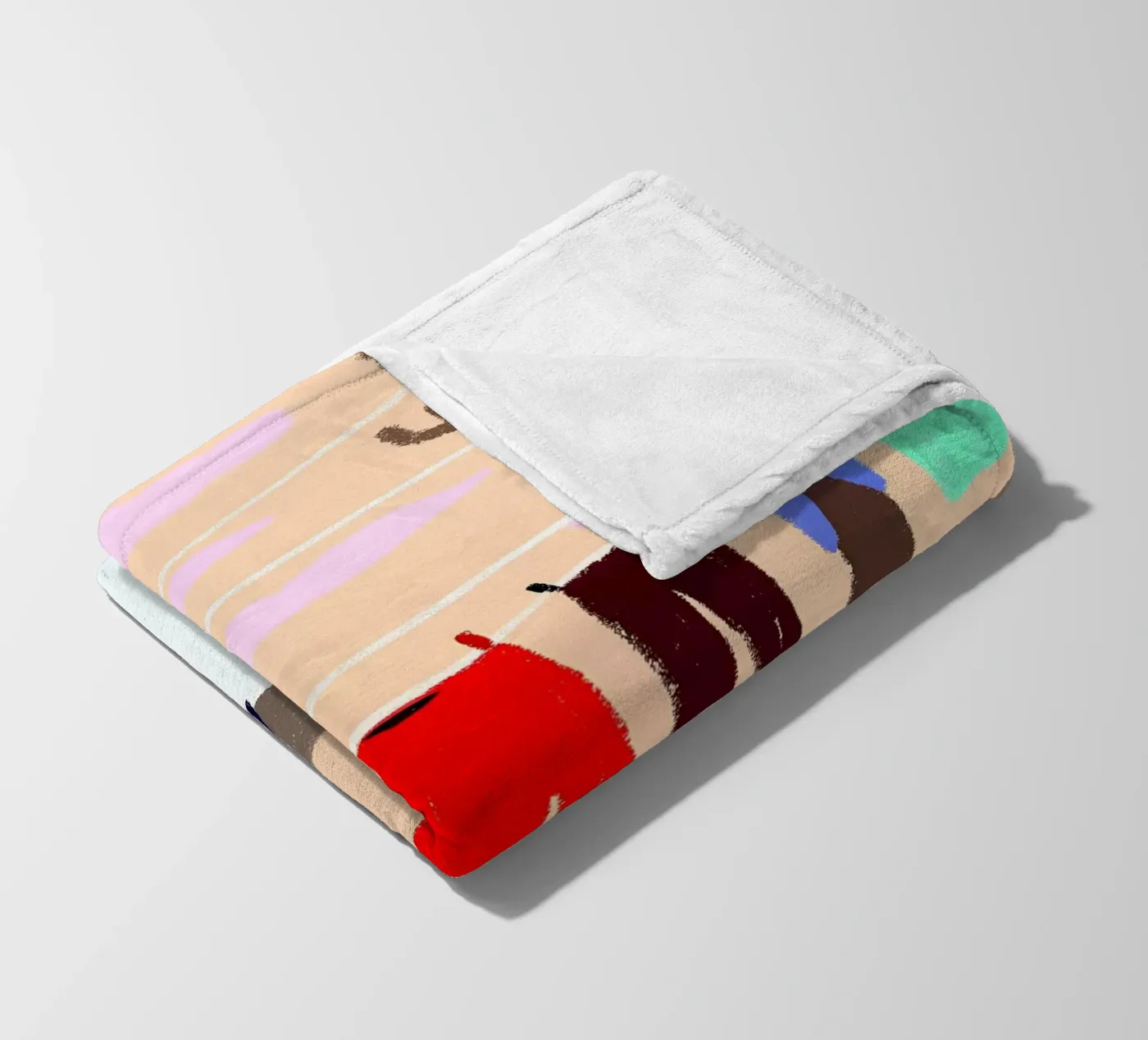 Drying Clothes fleece blanket by PERSONAL TOUCH