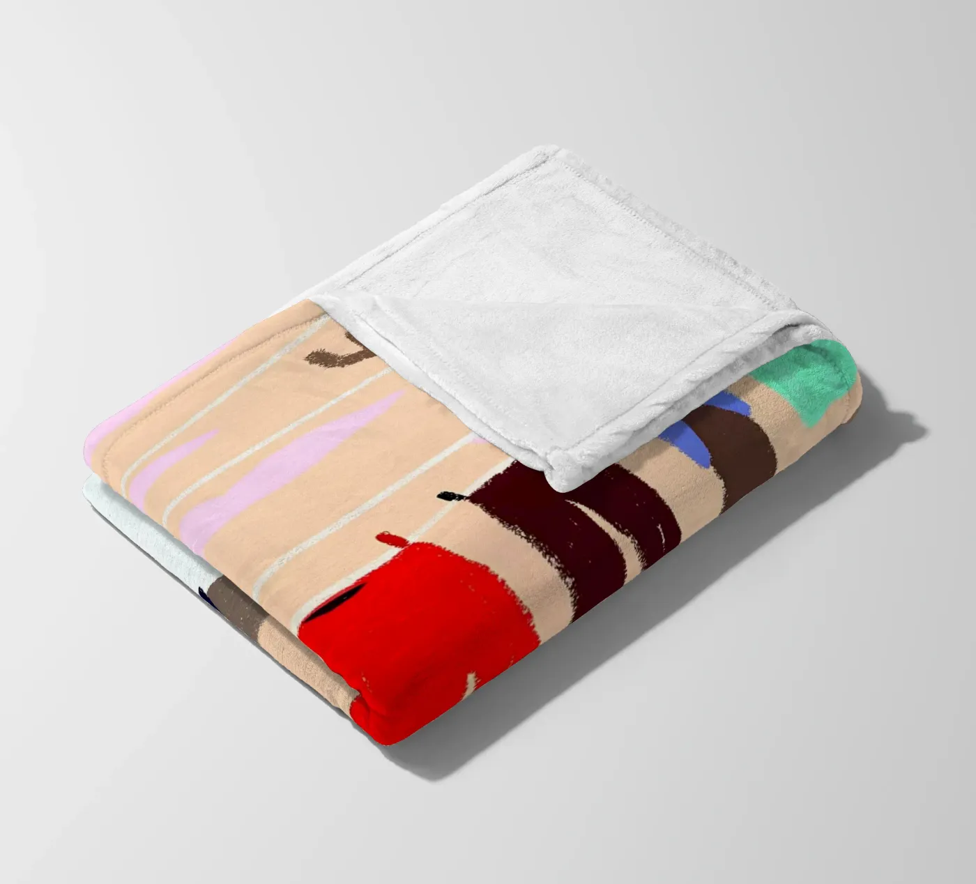 Drying Clothes fleece blanket by PERSONAL TOUCH