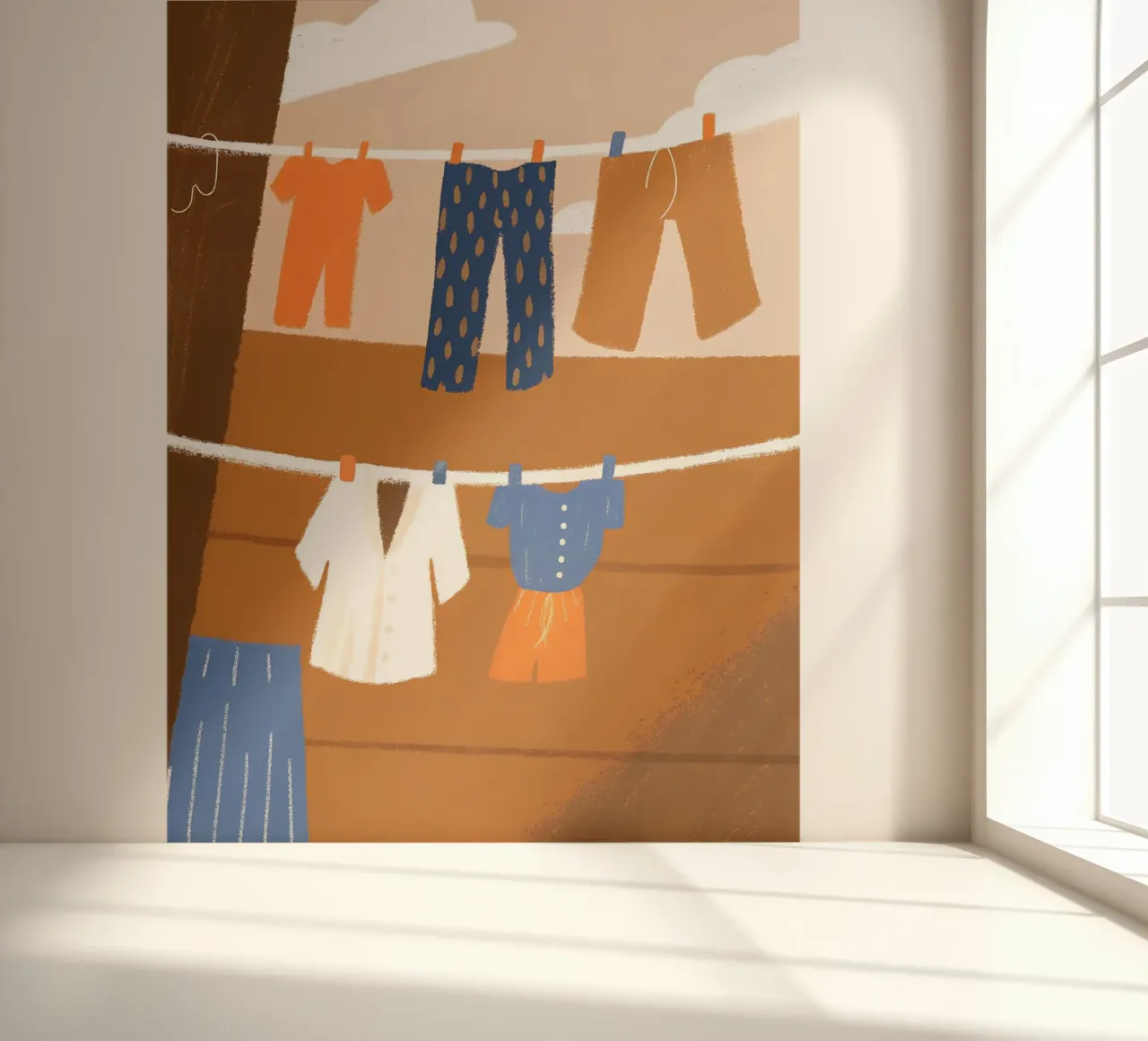 Kleding drogen fotobehang van PERSONAL TOUCH