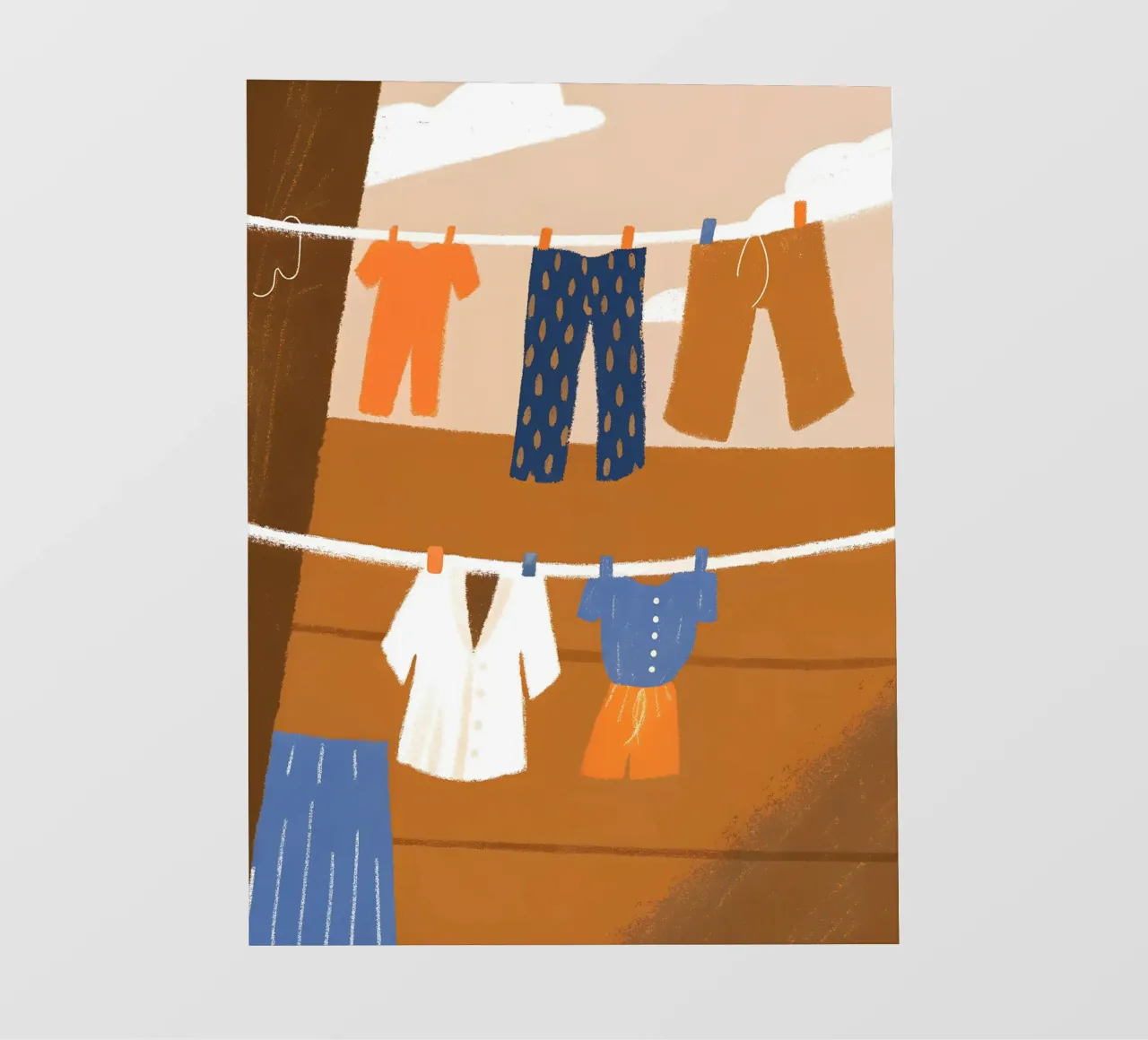 Kleding drogen fotobehang van PERSONAL TOUCH