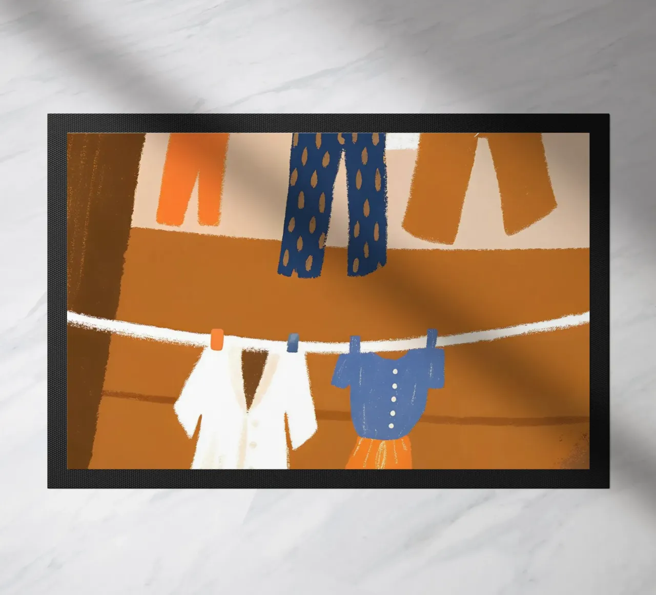 Drying Clothes doormat by PERSONAL TOUCH