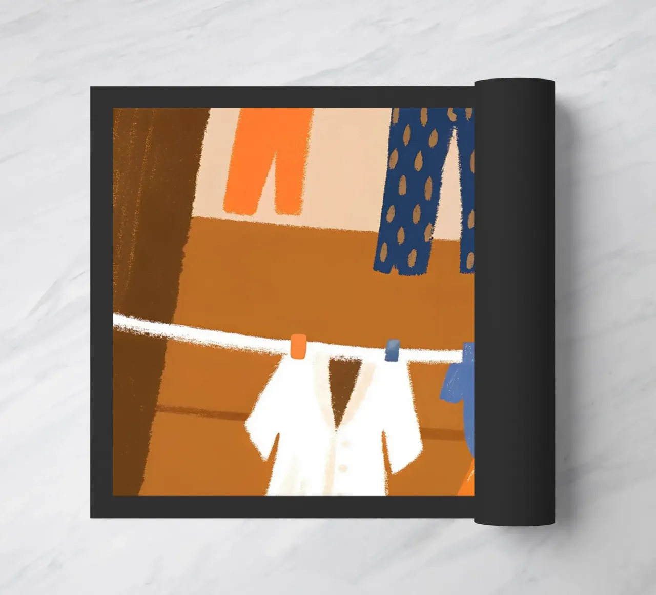 Drying Clothes doormat by PERSONAL TOUCH