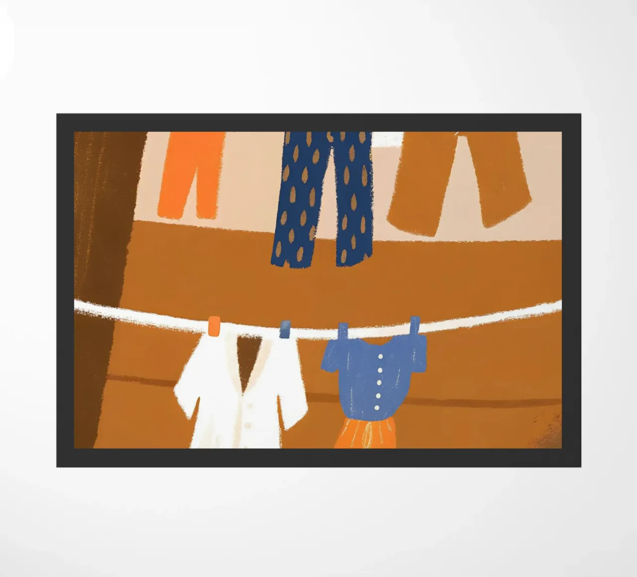 Drying Clothes doormat by PERSONAL TOUCH