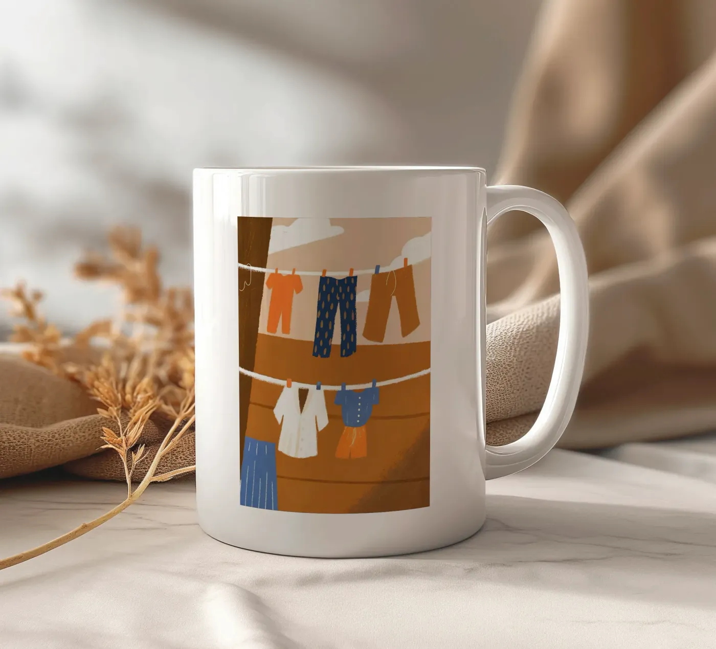 Kleding drogen keramische mok van PERSONAL TOUCH