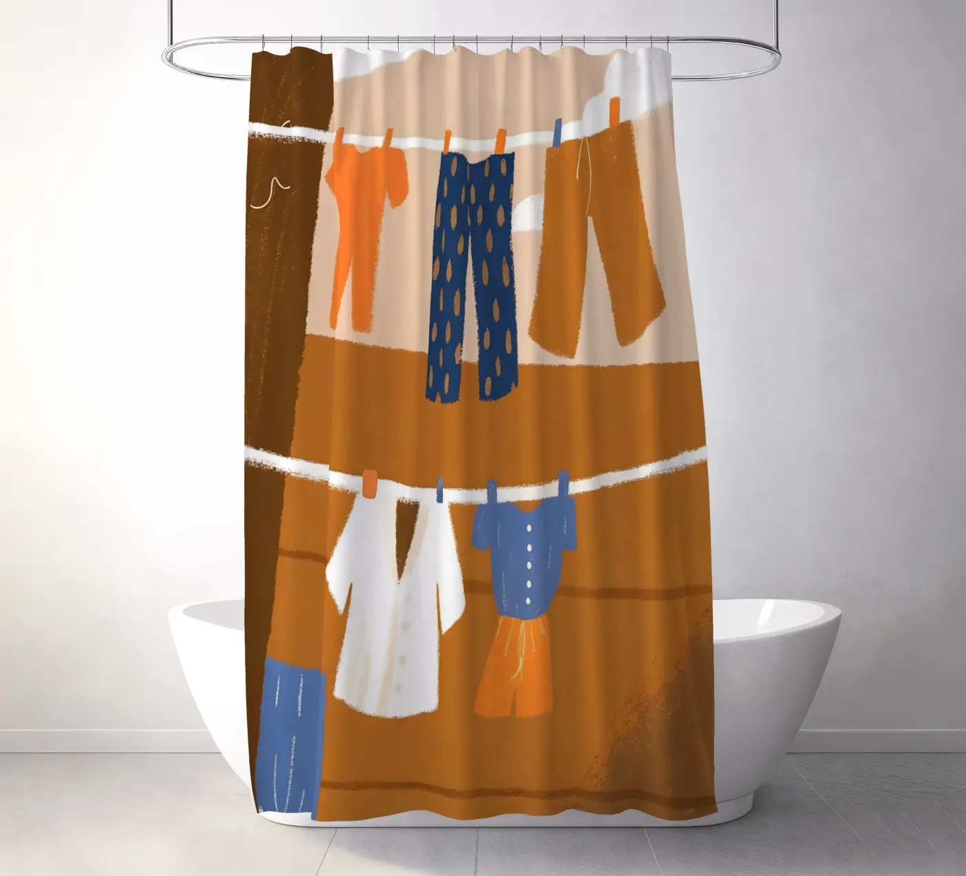 Wäsche trocknen Duschvorhang von PERSONAL TOUCH