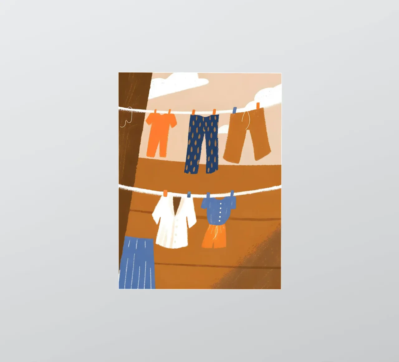 Kleding drogen sticker van PERSONAL TOUCH