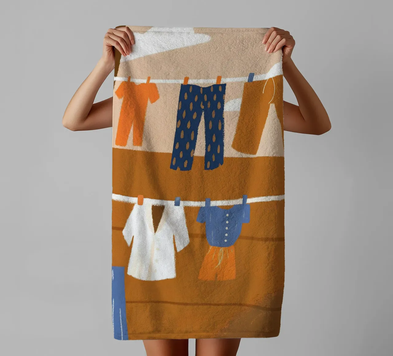 Drying Clothes towel by PERSONAL TOUCH