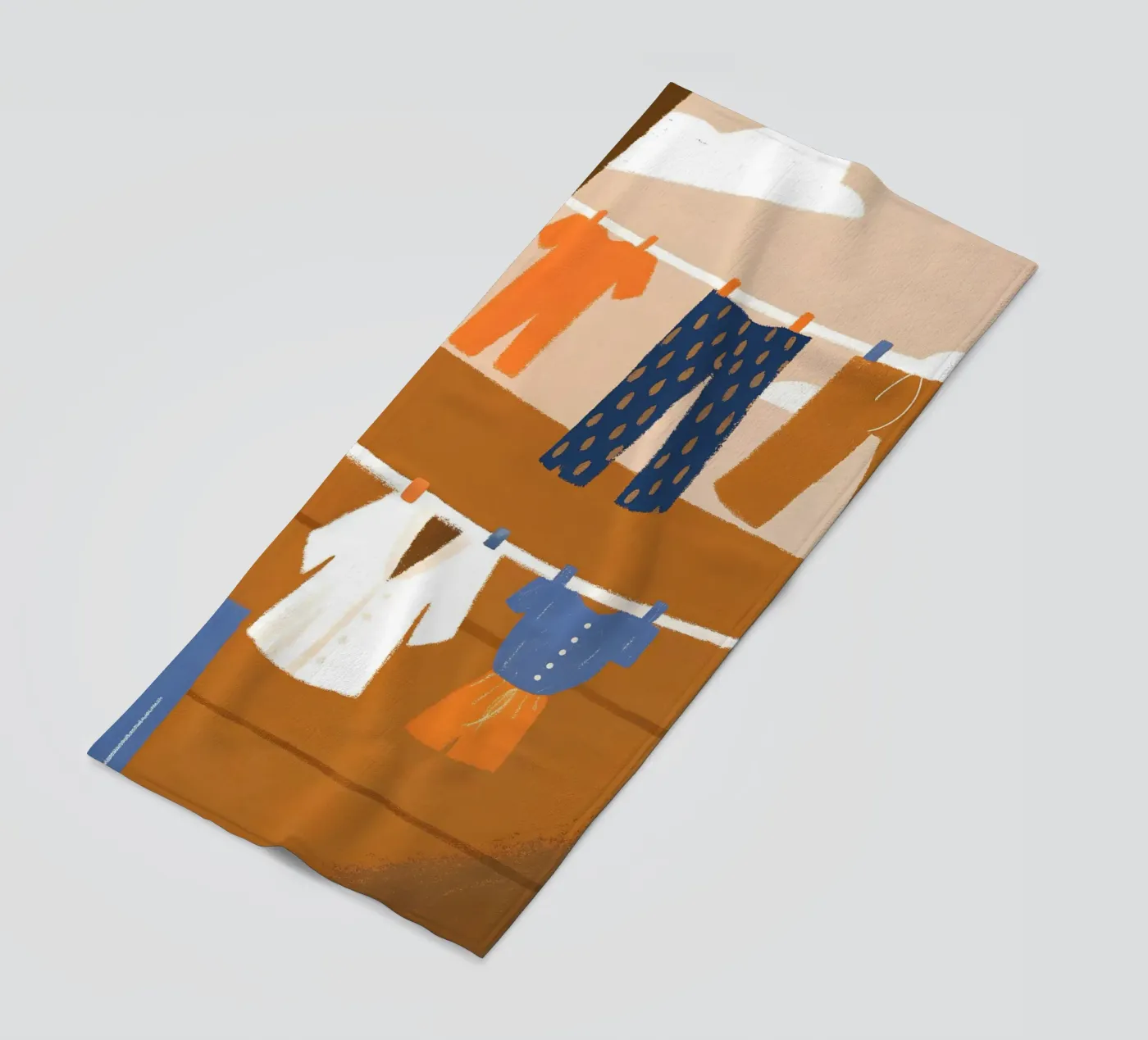 Drying Clothes beach towel by PERSONAL TOUCH