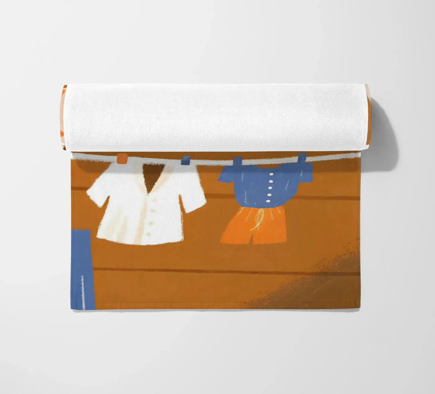 Drying Clothes beach towel by PERSONAL TOUCH