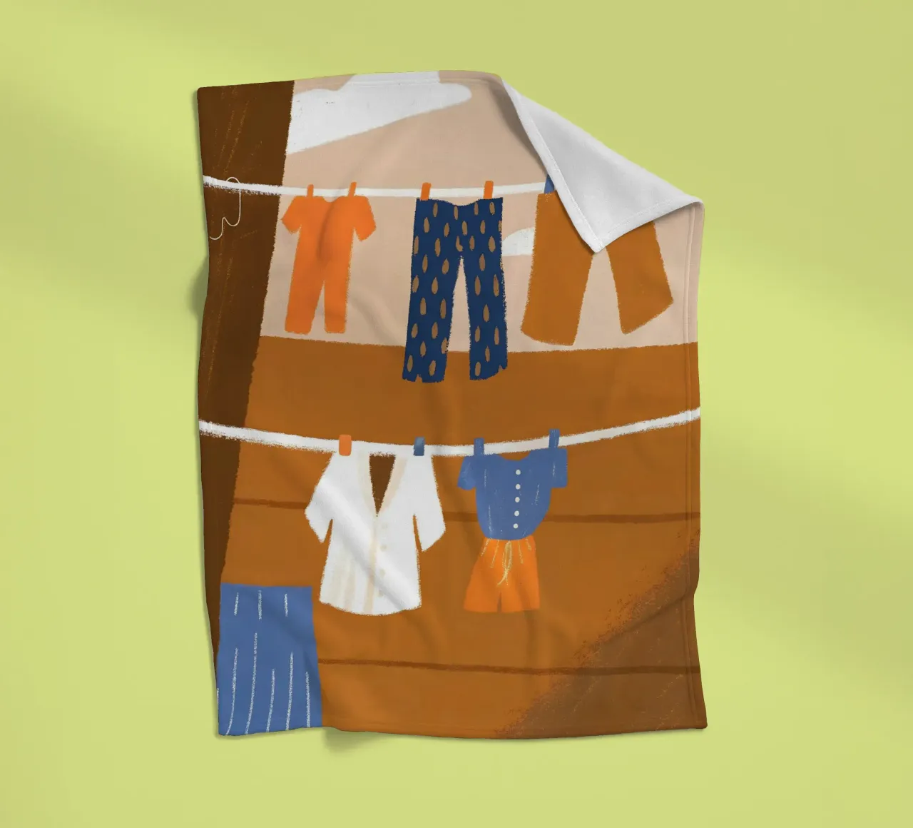 Drying Clothes Fleecedecke von PERSONAL TOUCH