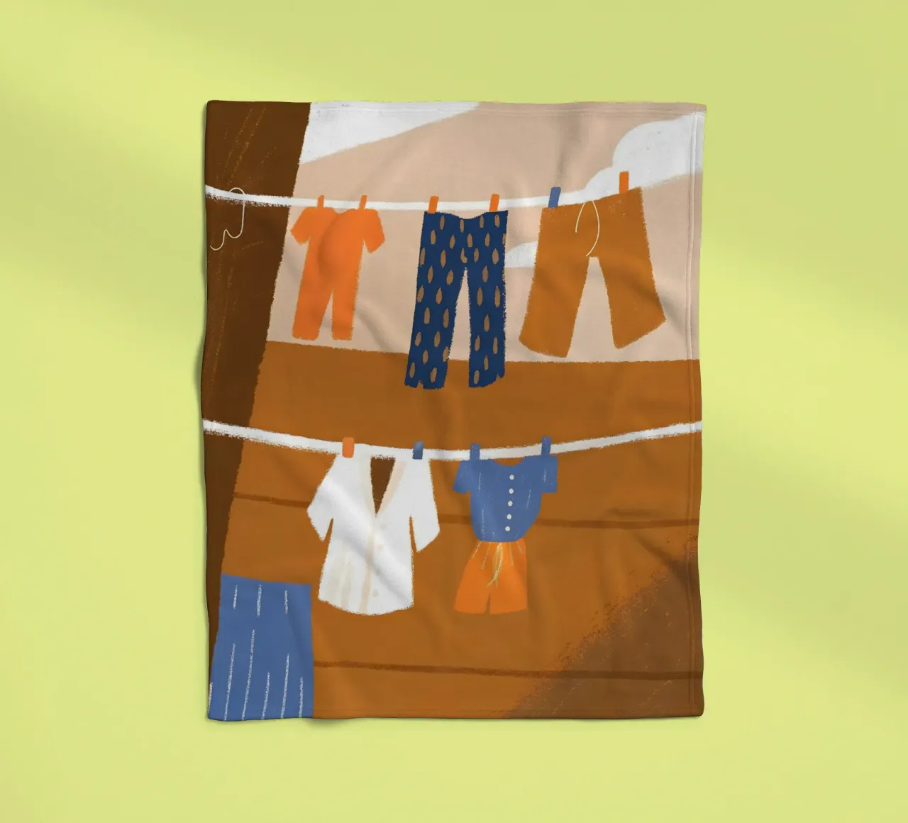 Drying Clothes Fleecedecke von PERSONAL TOUCH