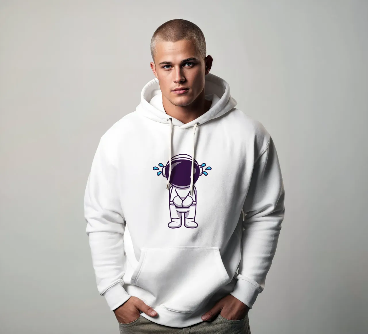 Astronauta llorando sudadera con capucha de brockcon Shop