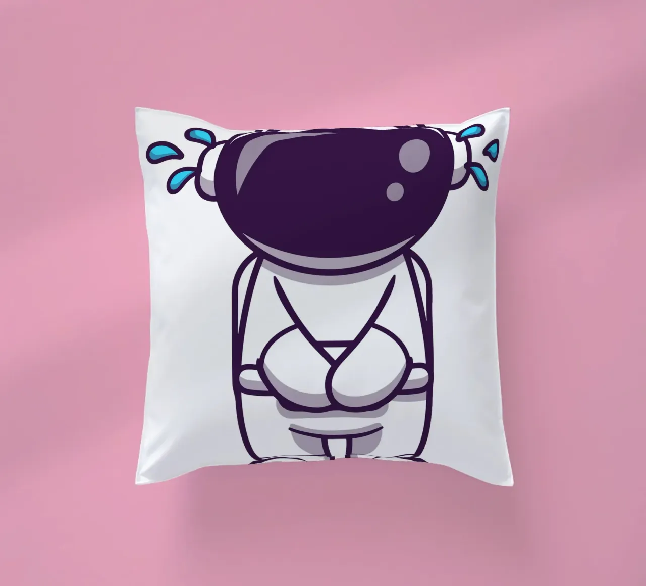 Astronauta che piange cuscino da brockcon Shop