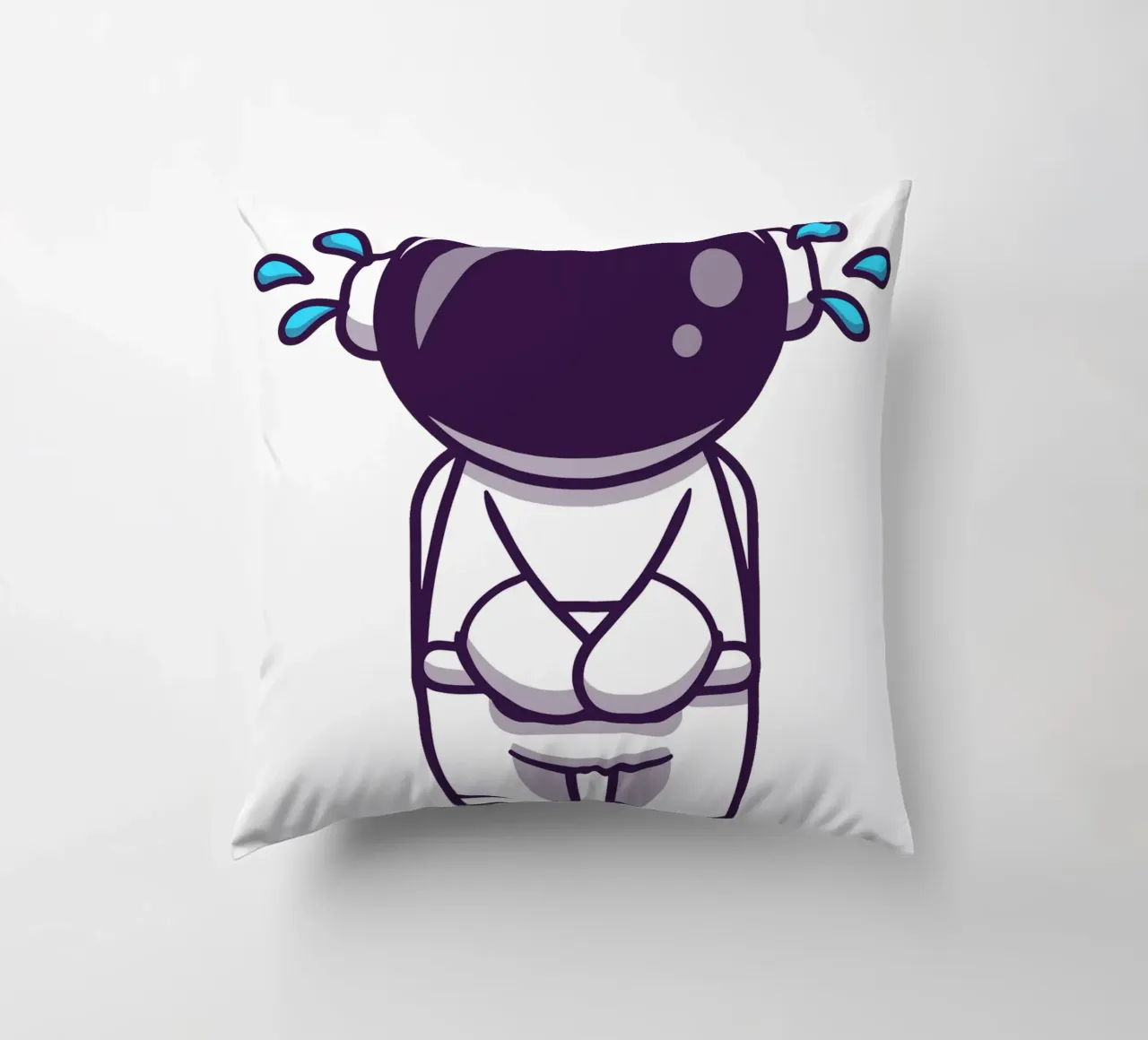 Astronauta che piange cuscino da brockcon Shop