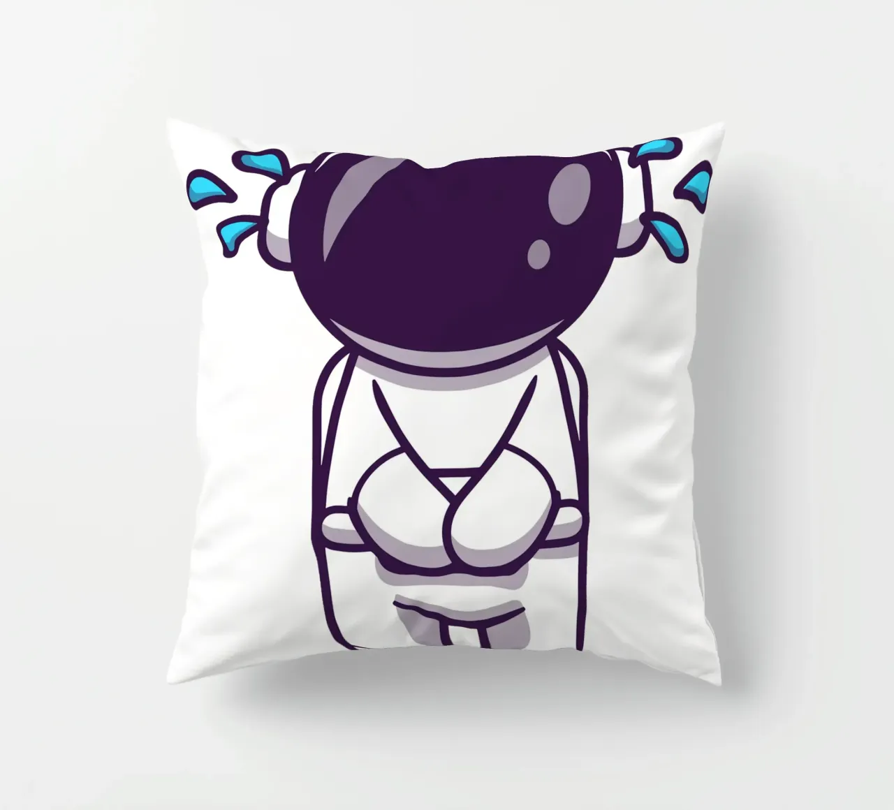 Astronauta che piange cuscino da brockcon Shop