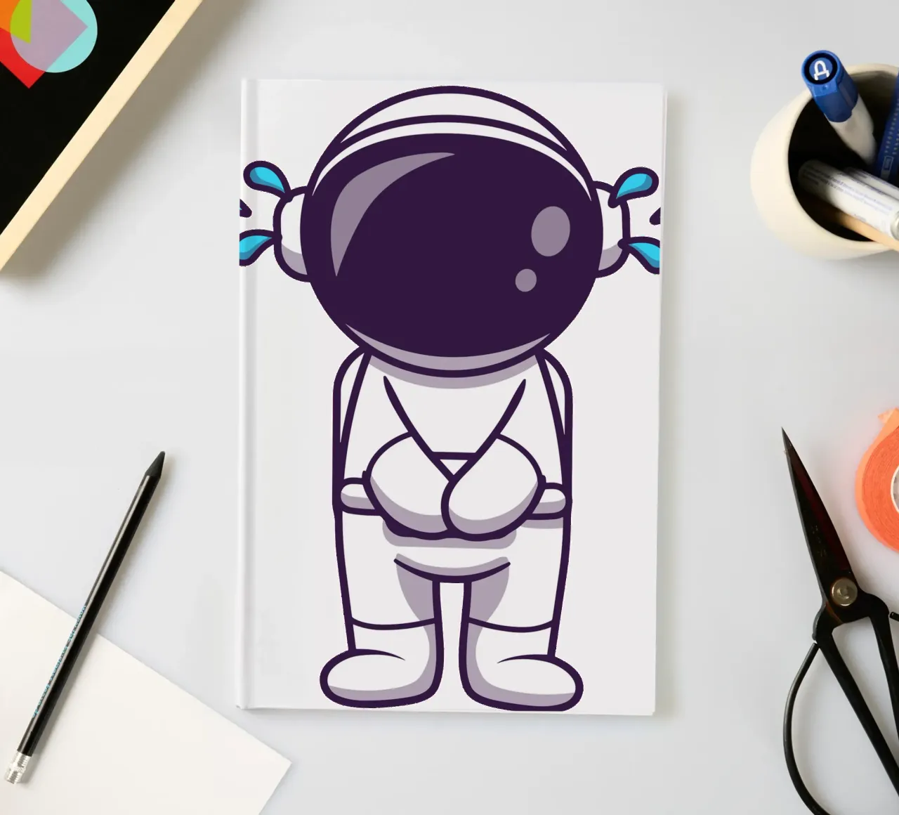 Huilende astronaut notitieboek van brockcon Shop