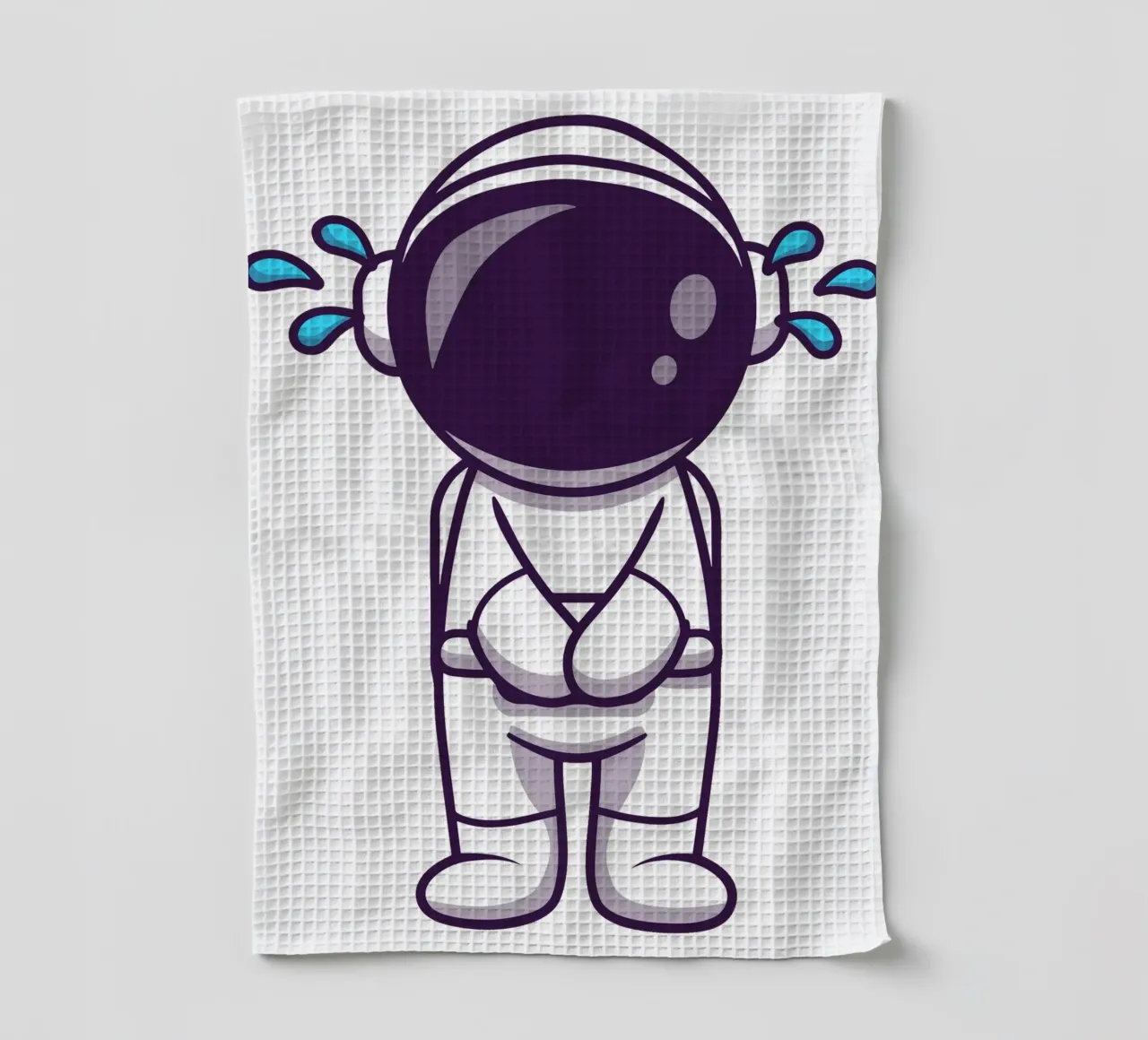 Astronaut weint Geschirrtuch von brockcon Shop