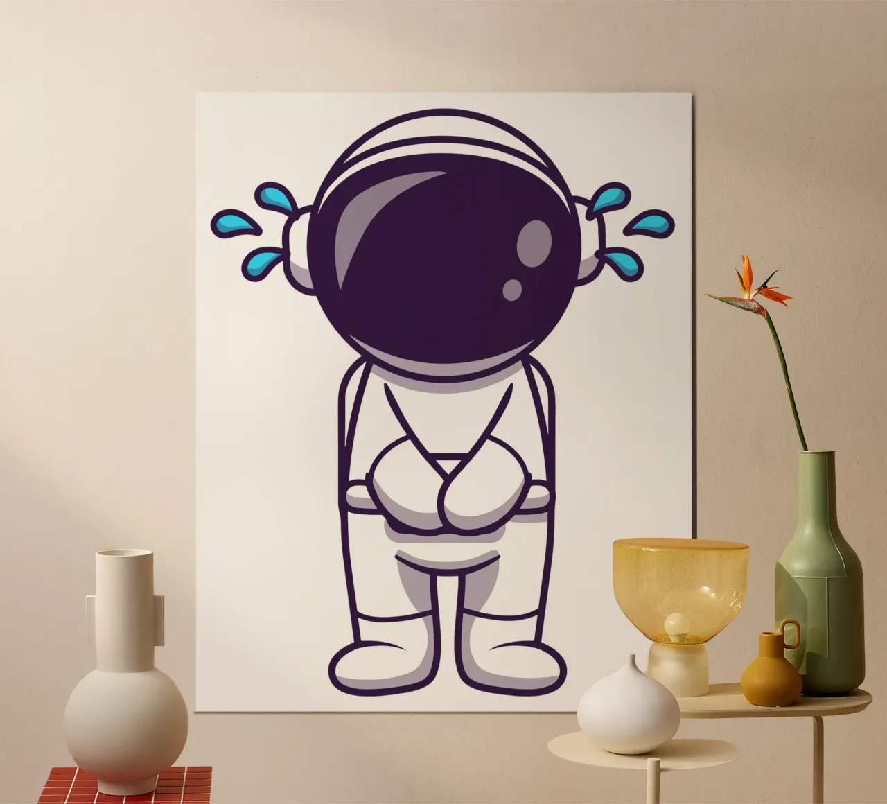 Astronaut weint Hahnemühle von brockcon Shop