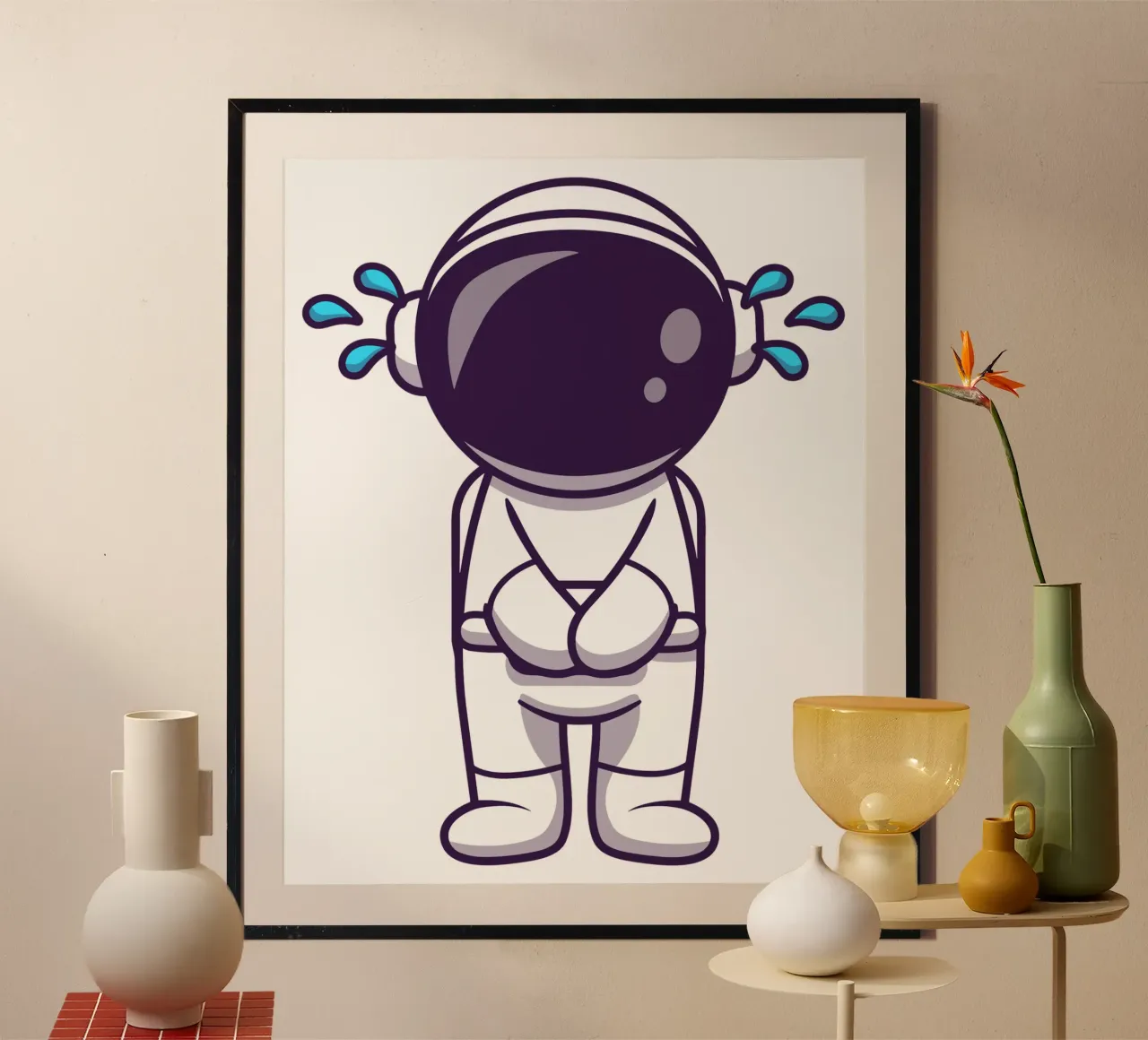 Astronaut weint Hahnemühle von brockcon Shop