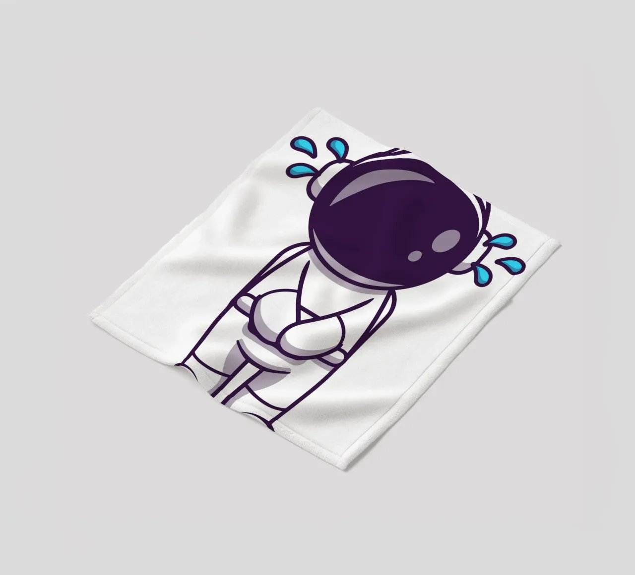 Astronaut weint Fleecedecke von brockcon Shop