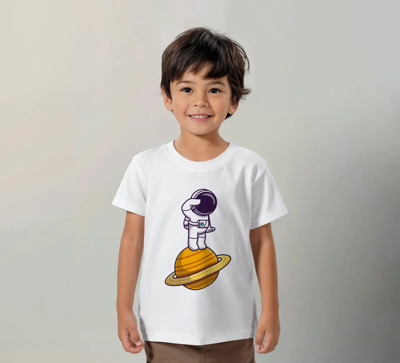 Astronaut staat op planeet kinder t-shirt van brockcon Shop