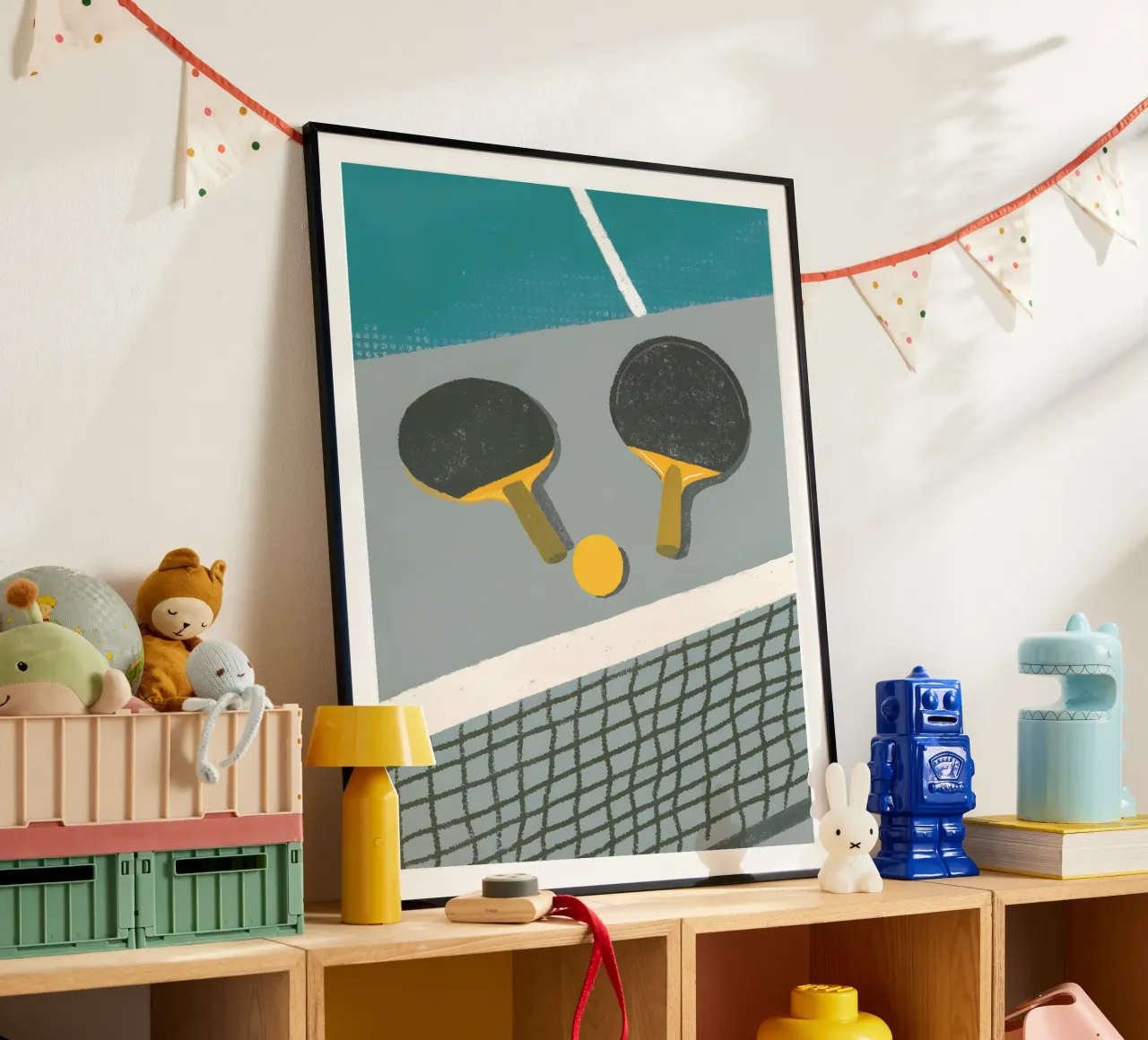 Tennis da tavolo poster con telaio in alluminio da PERSONAL TOUCH