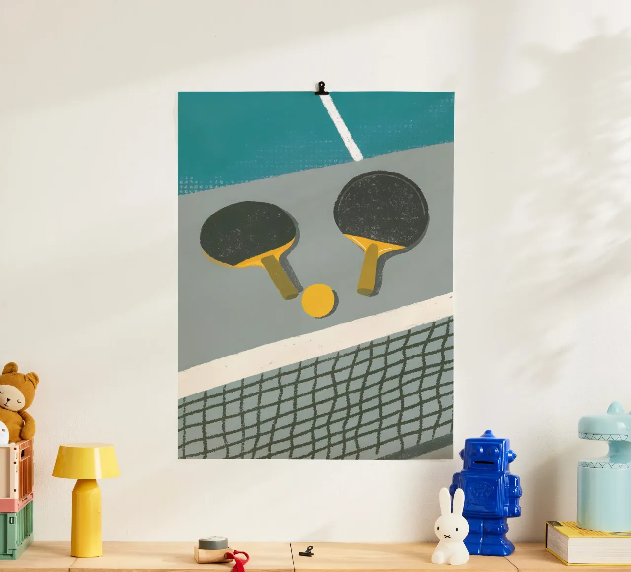 Tennis da tavolo poster con telaio in alluminio da PERSONAL TOUCH