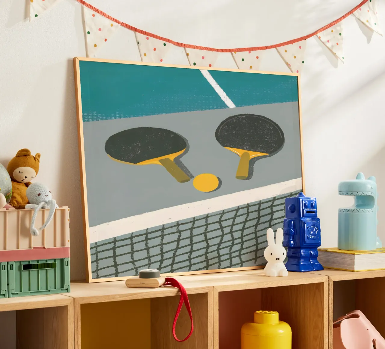 Tennis da tavolo poster con telaio in alluminio da PERSONAL TOUCH