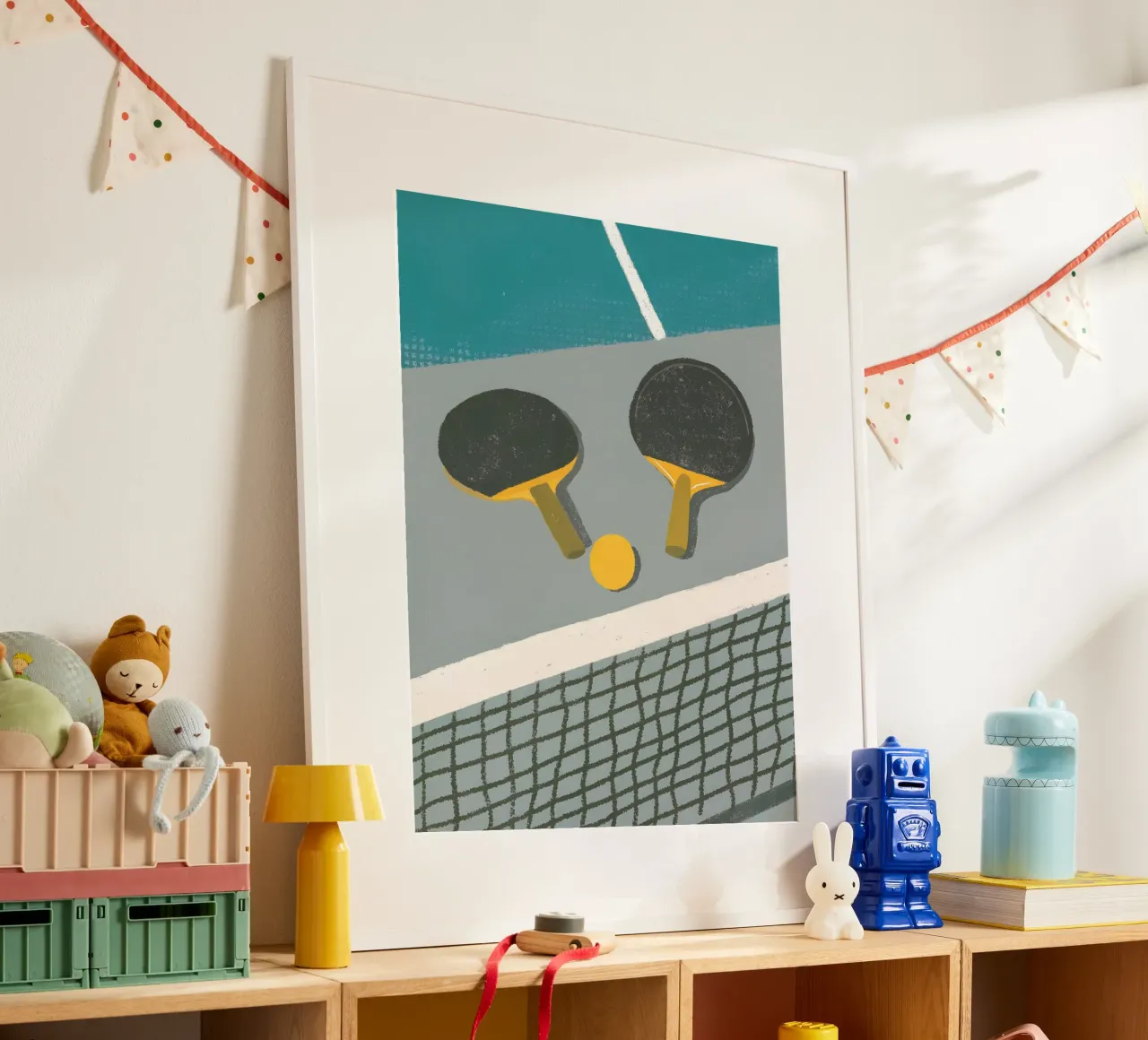 Tennis da tavolo poster con telaio in alluminio da PERSONAL TOUCH