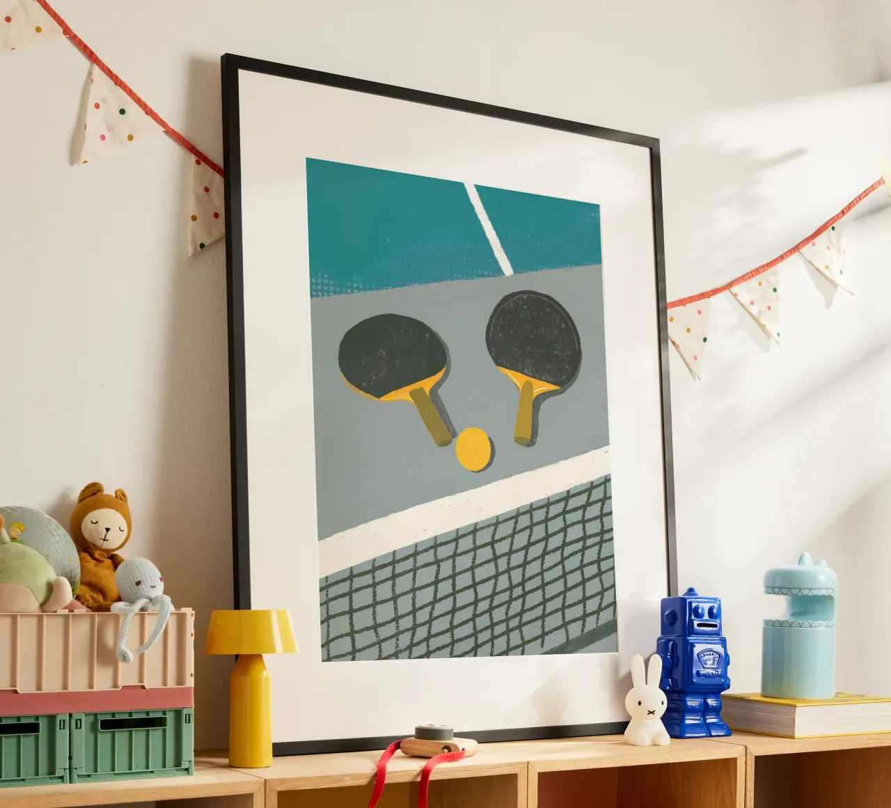 Tennis da tavolo poster con telaio in alluminio da PERSONAL TOUCH