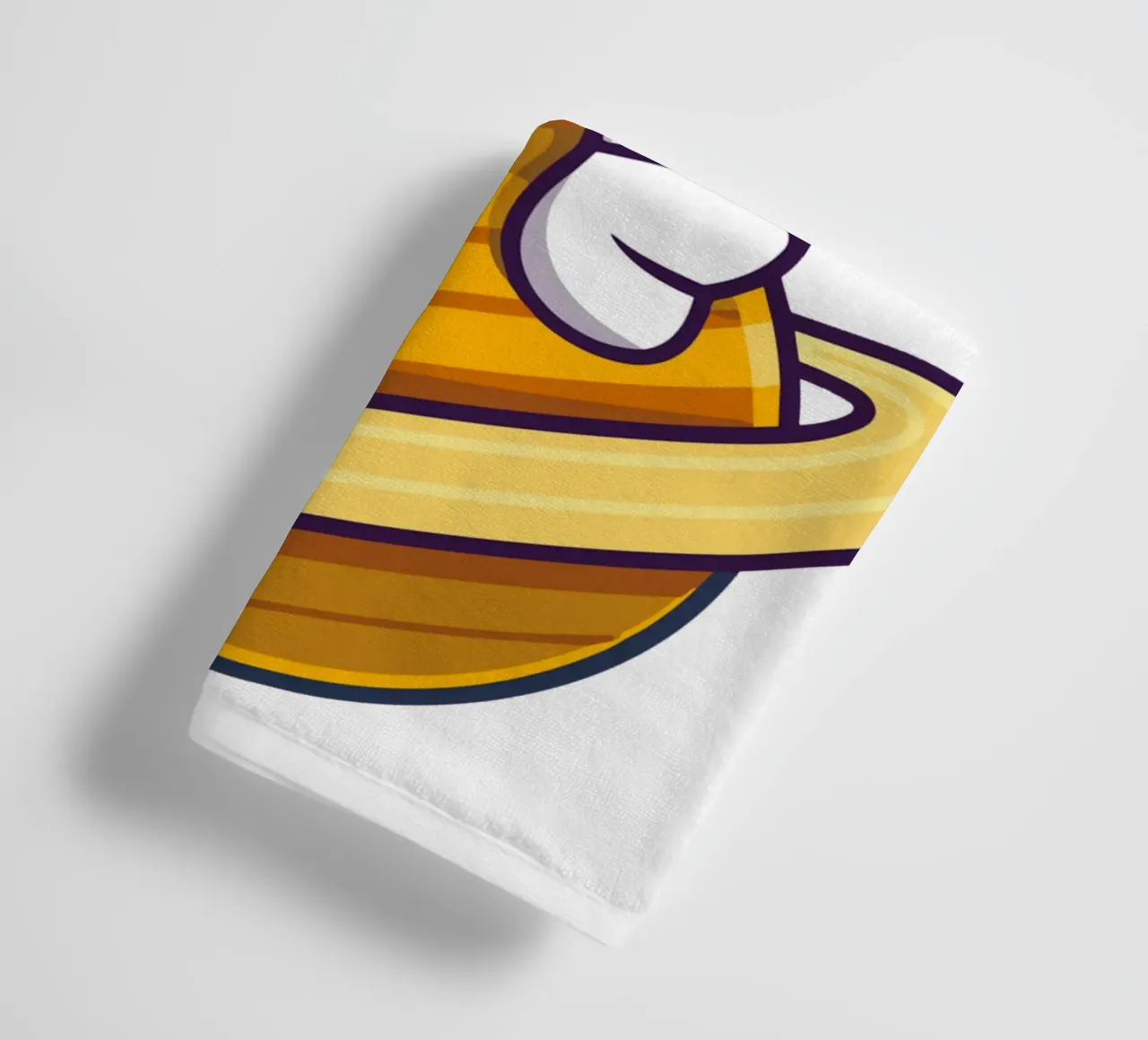 Astronauta carino che mangia una ciambella e tiene in mano una tazza di caffè asciugamano da bagno da brockcon Shop
