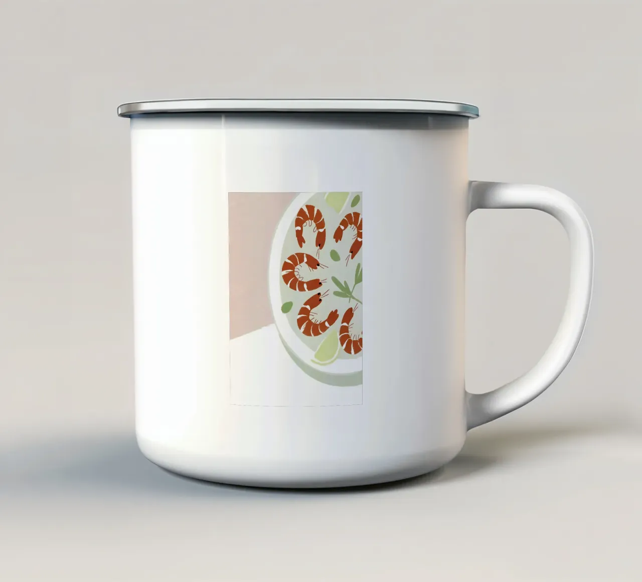 Cibo per gamberi tazza in smalto da PERSONAL TOUCH