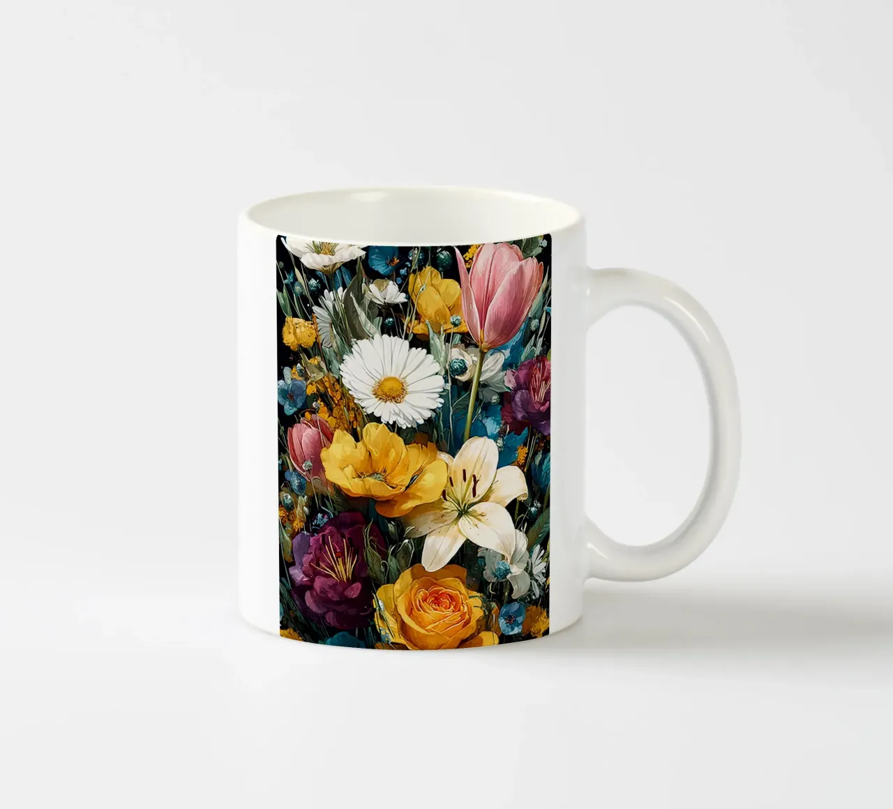 Garden full of flowers G tazza in ceramica da Mateo