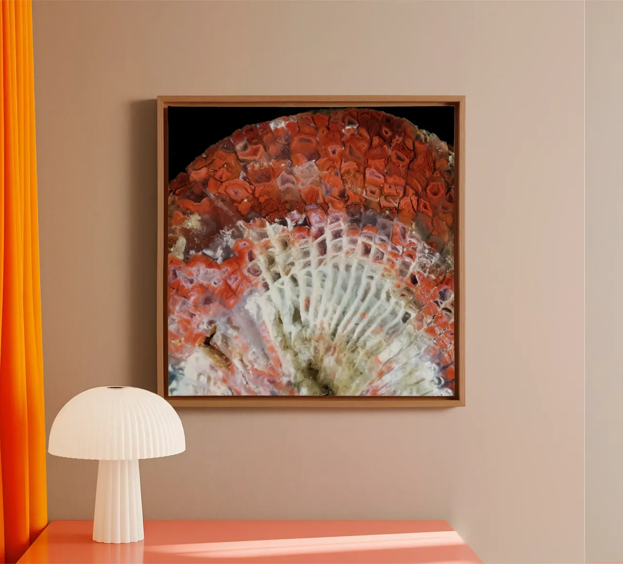 Agate Geode Texture 03 canvas by Gemstone Textures