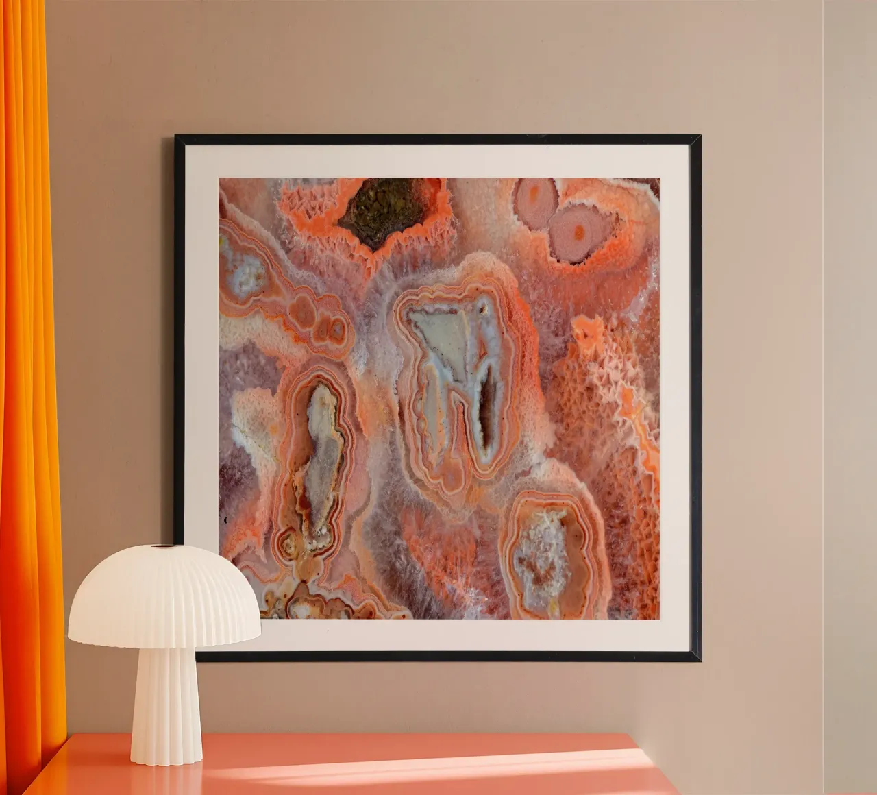 Texture géode d'agate 04 poster de Gemstone Textures