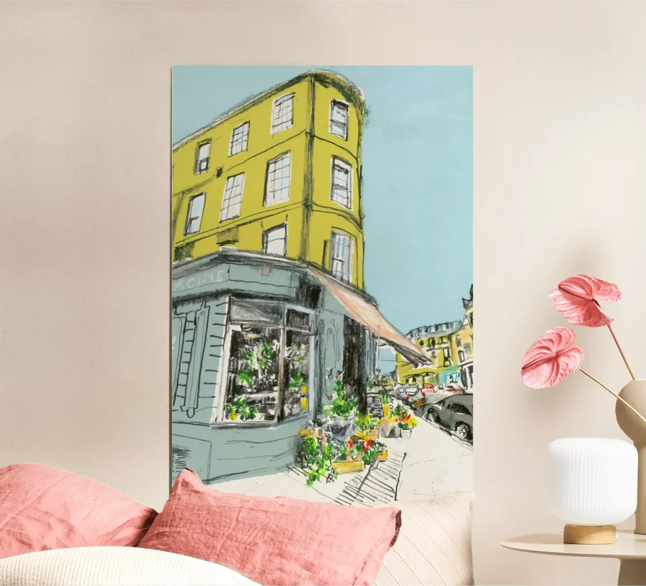 My Favourite Flower Shop poster con telaio in legno da Stars Above Us