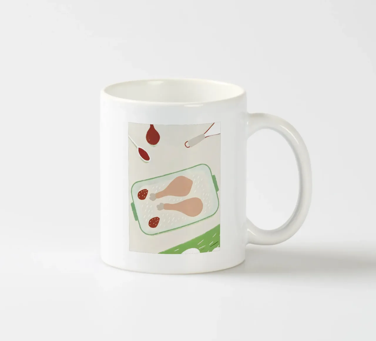 Cibo per cosce di pollo tazza in ceramica da PERSONAL TOUCH