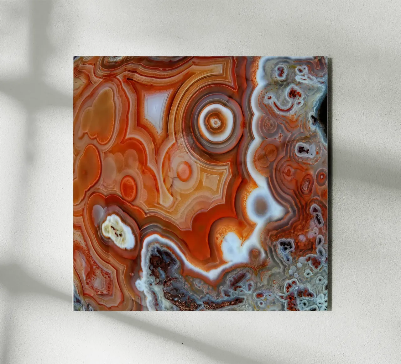 Agata Geode Texture 08 alluminio dibond da Gemstone Textures