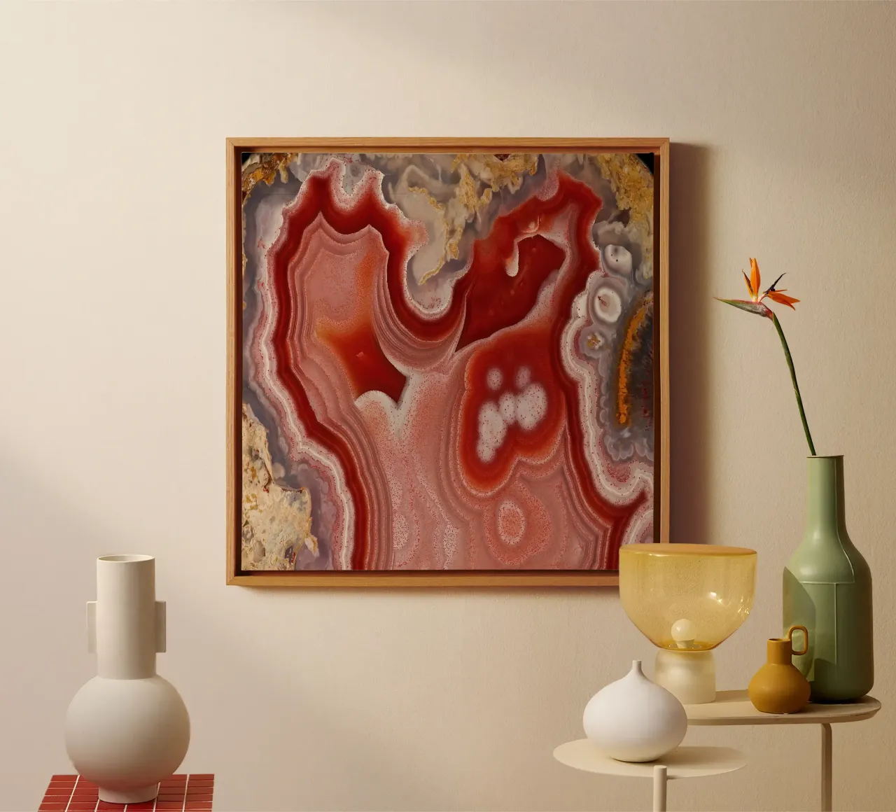 Agate Geode Texture 09 canvas by Gemstone Textures