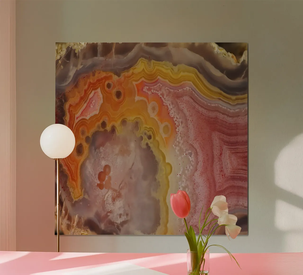 Texture géode d'agate 10 poster de Gemstone Textures