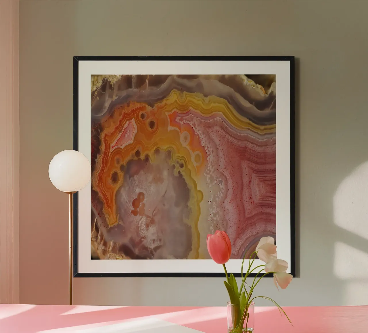 Texture géode d'agate 10 poster de Gemstone Textures