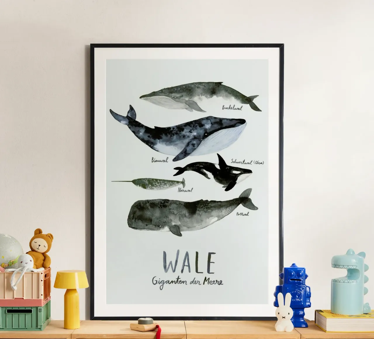 Wale poster con telaio in legno da typealive