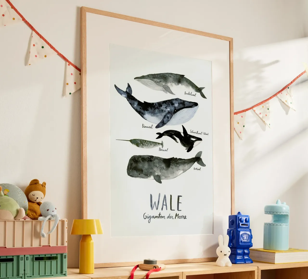 Wale poster con telaio in legno da typealive