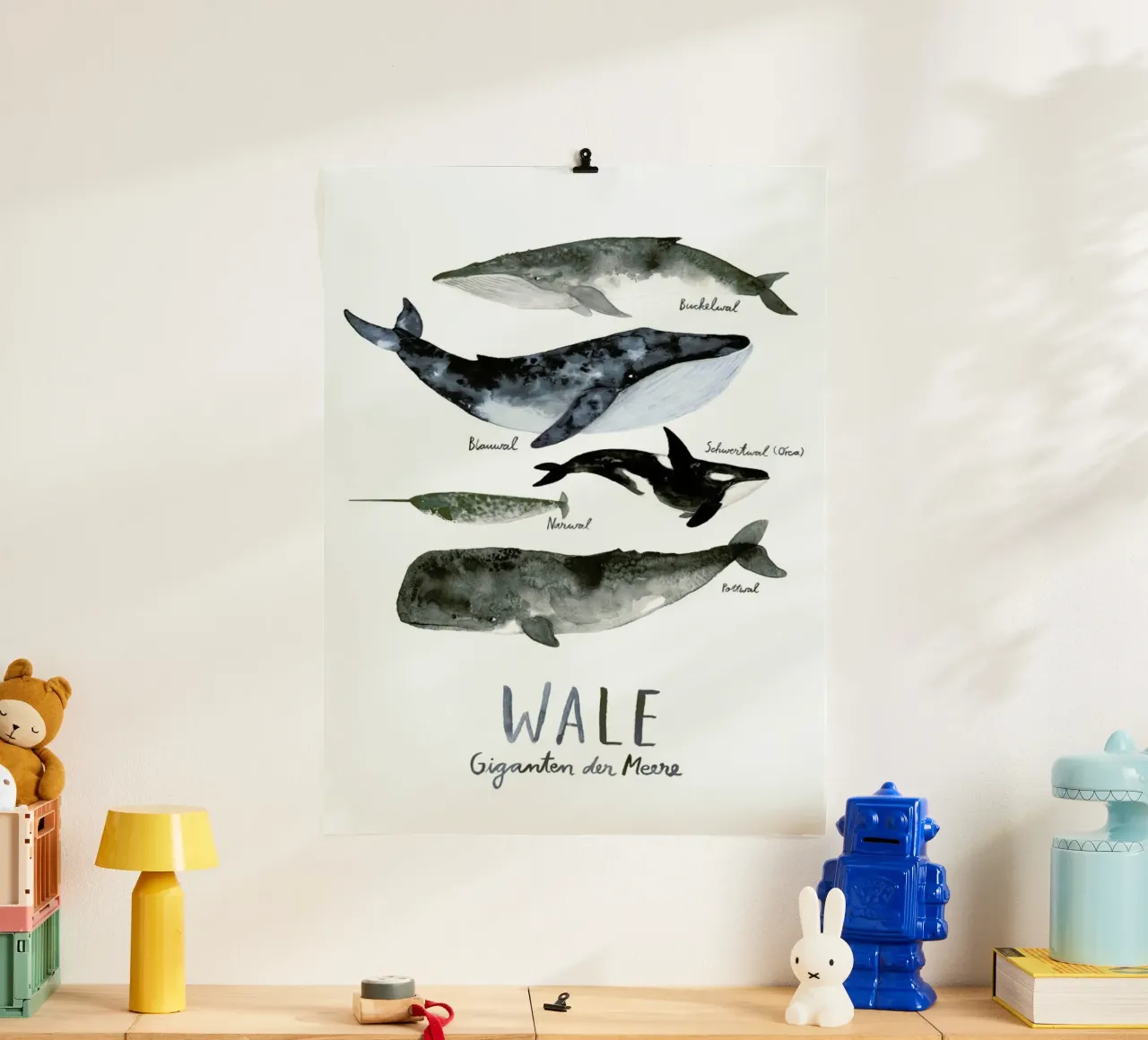 Wale poster con telaio in legno da typealive
