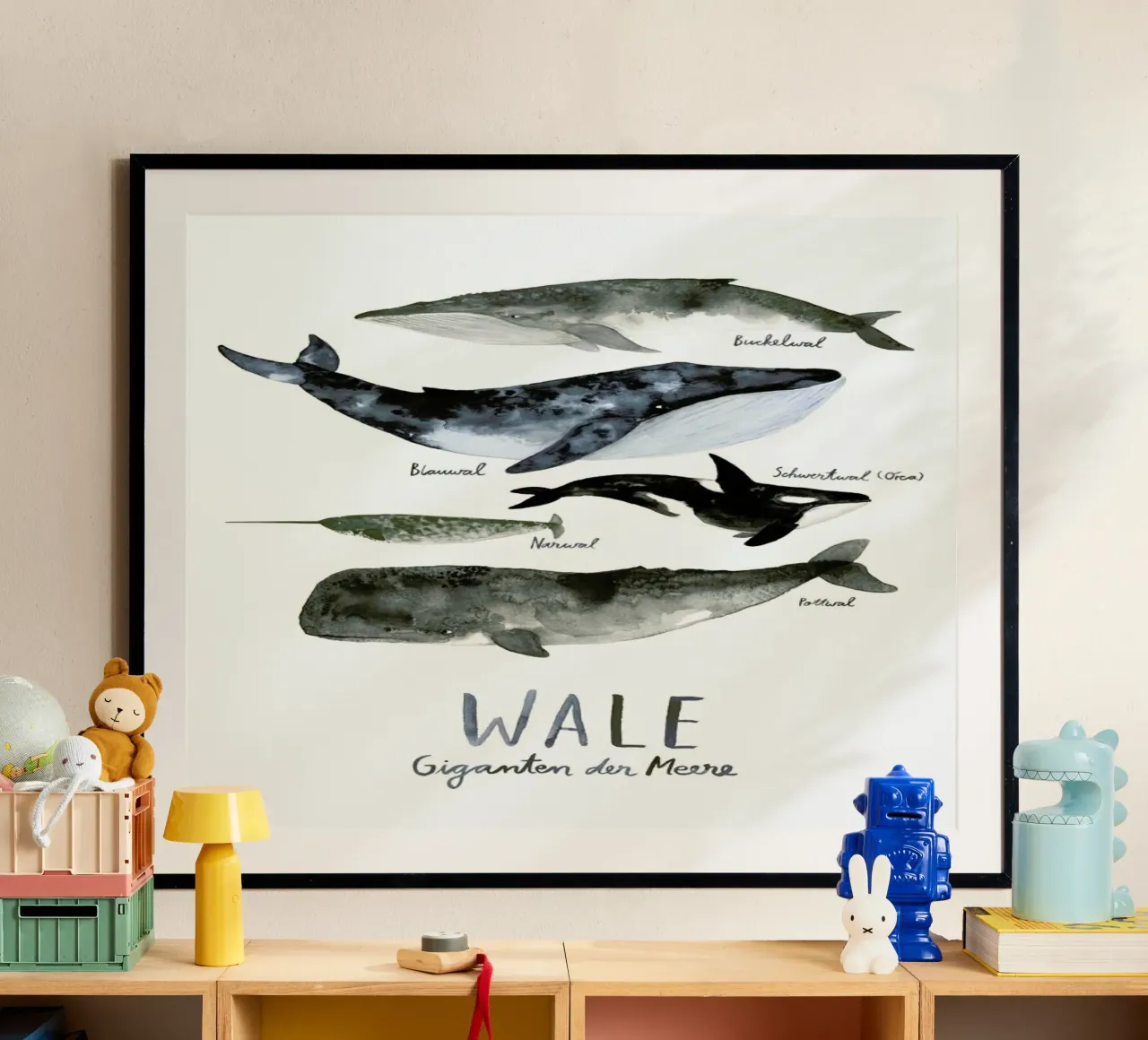 Wale poster con telaio in legno da typealive