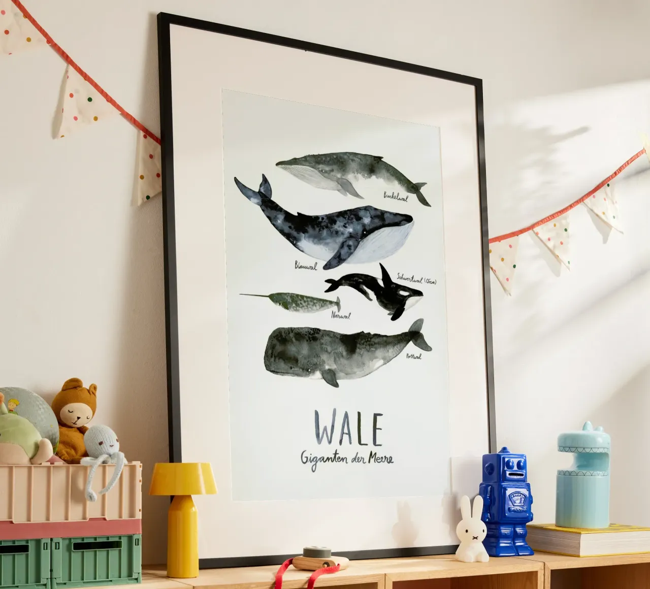 Wale poster con telaio in legno da typealive